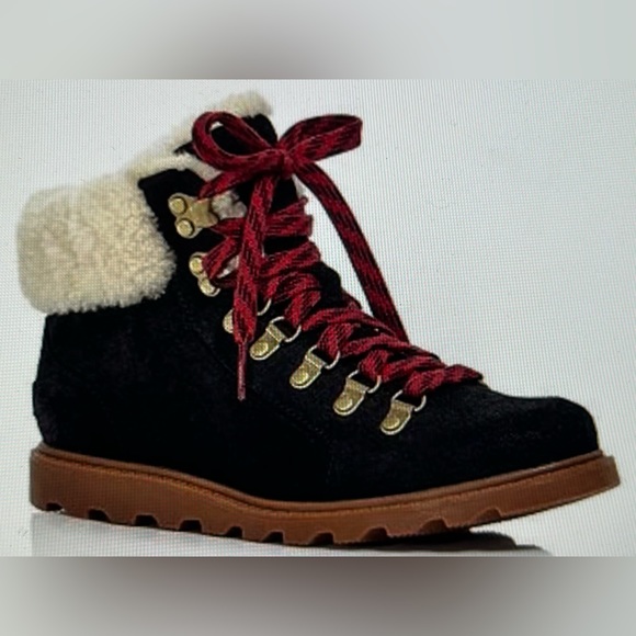 SOREL Ainsley Conquest Weatherproof Shearling Lined Cold Weather Boots - Picture 3 of 9